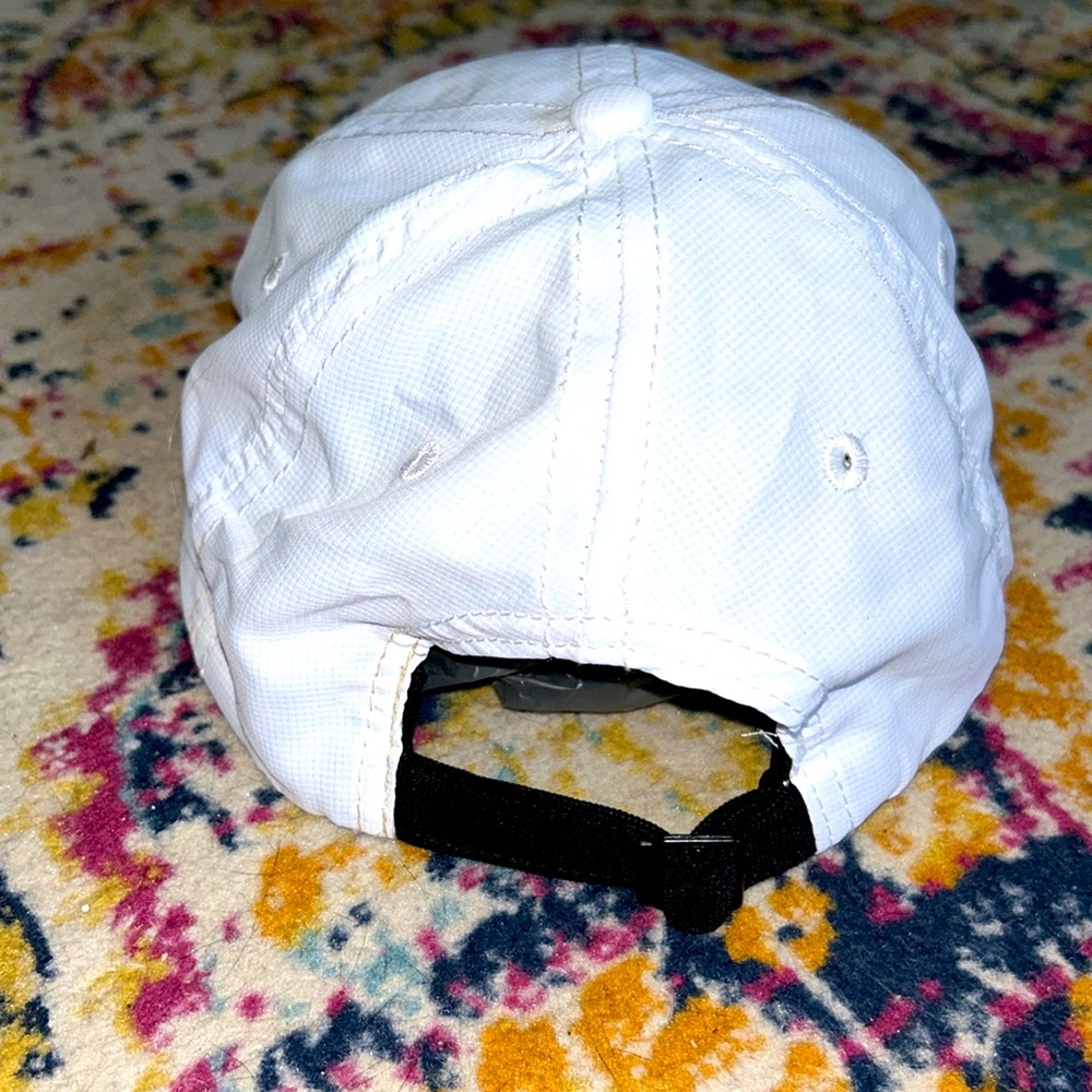 White Performance Baseball Cap - Picture 3 of 5